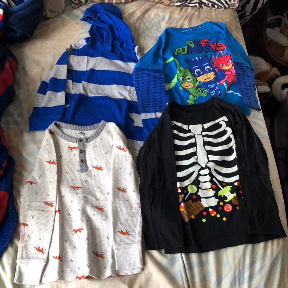 5 boys long sleeves
